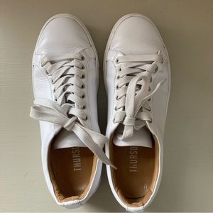 Thursday Boot Company Classic Leather Premier Low Top White Sneakers Size 6.5